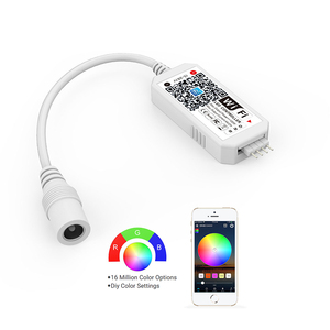 Мини-WiFi RGB RGBW светодиодный контроллер умный голосовой музыкальный регулятор для постоянного напряжения 12 В 24 В 100 Вт PWM цветные полосы света - Product Image 4