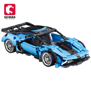SEMBO Block 701053 DIY 1:18 Racing <strong>Car</strong> Building Set 433pcs Educational Assembling Blocks Bricks <strong>Model</strong> Toy for Kids - Product Image 1