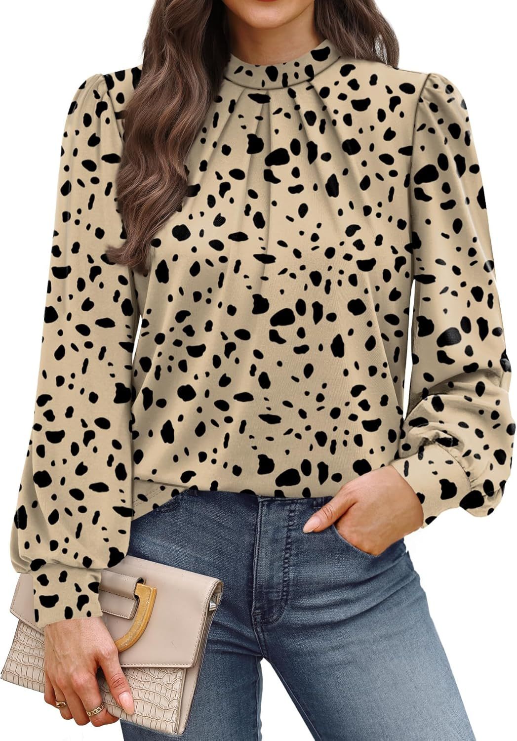 03-taupe black dots