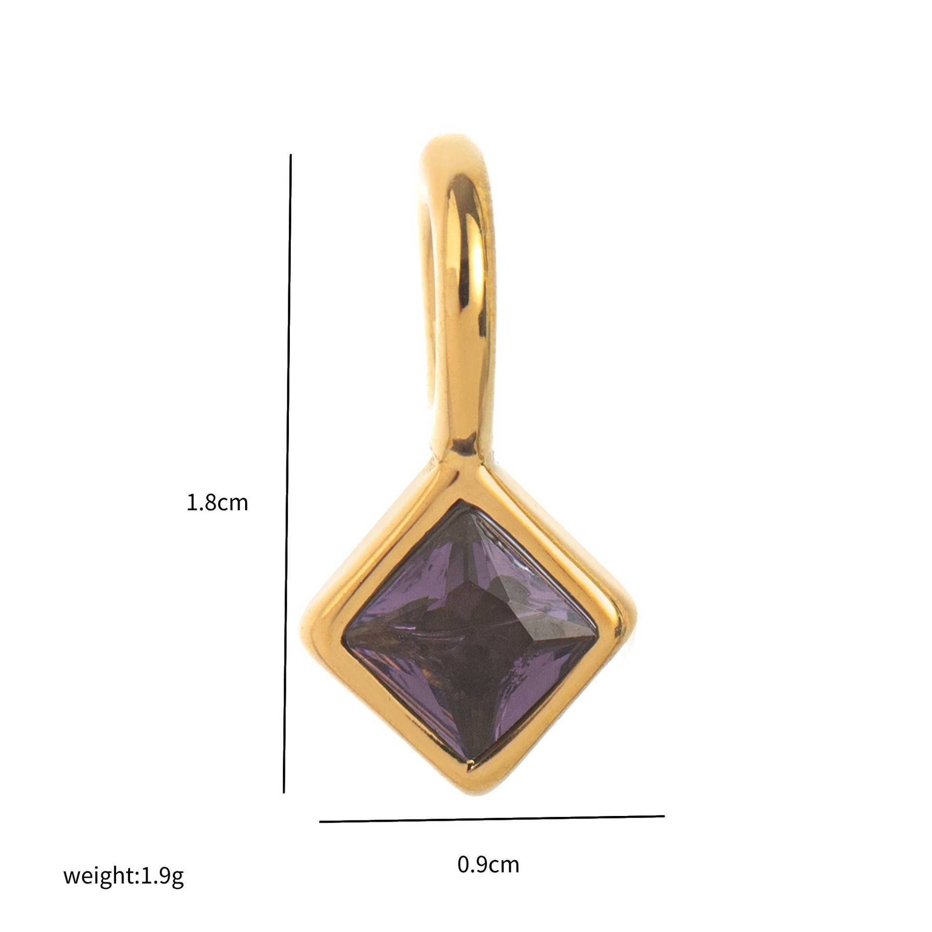 Gold-February pendant