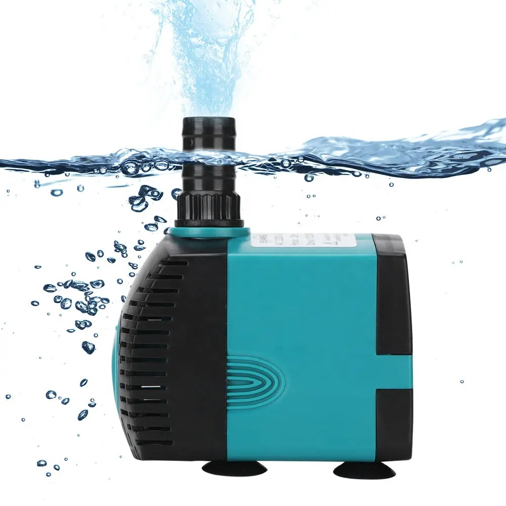 Pompe à eau submersible réglable 3W-25W avec tube de 150cm pour aquarium Petit étang Cascade hydroponique extérieure