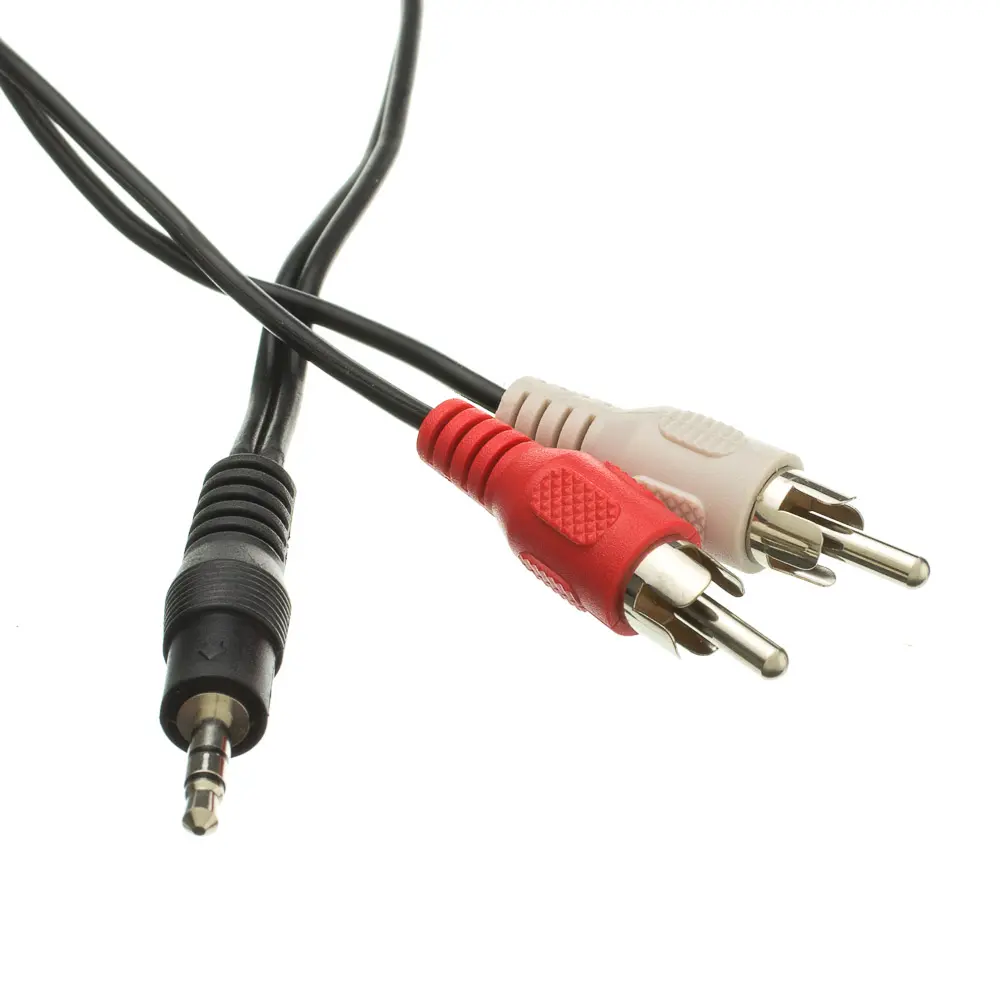 Personalizado 1 a 2 multi modelo de alta calidad de color cable de audio Jack 3 RCA a 3 RCA cable AV