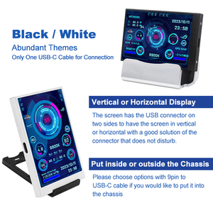 3.5インチIPS Type-C GPUモニターデスクトップLCDパネルUSBデジタルディスプレイ二次スクリーンWin10 11用 - Product Image 4