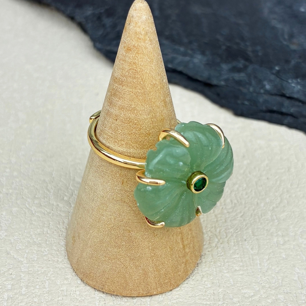 Aventurine verte - or