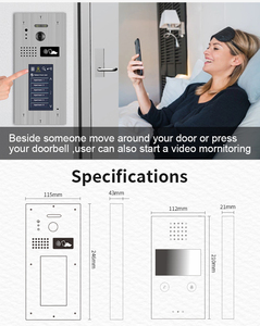 Factory Direct Sip <strong>Intercom</strong> <strong>System</strong> Videophone for <strong>Building</strong> Wifi Tuya Video <strong>Intercom</strong>