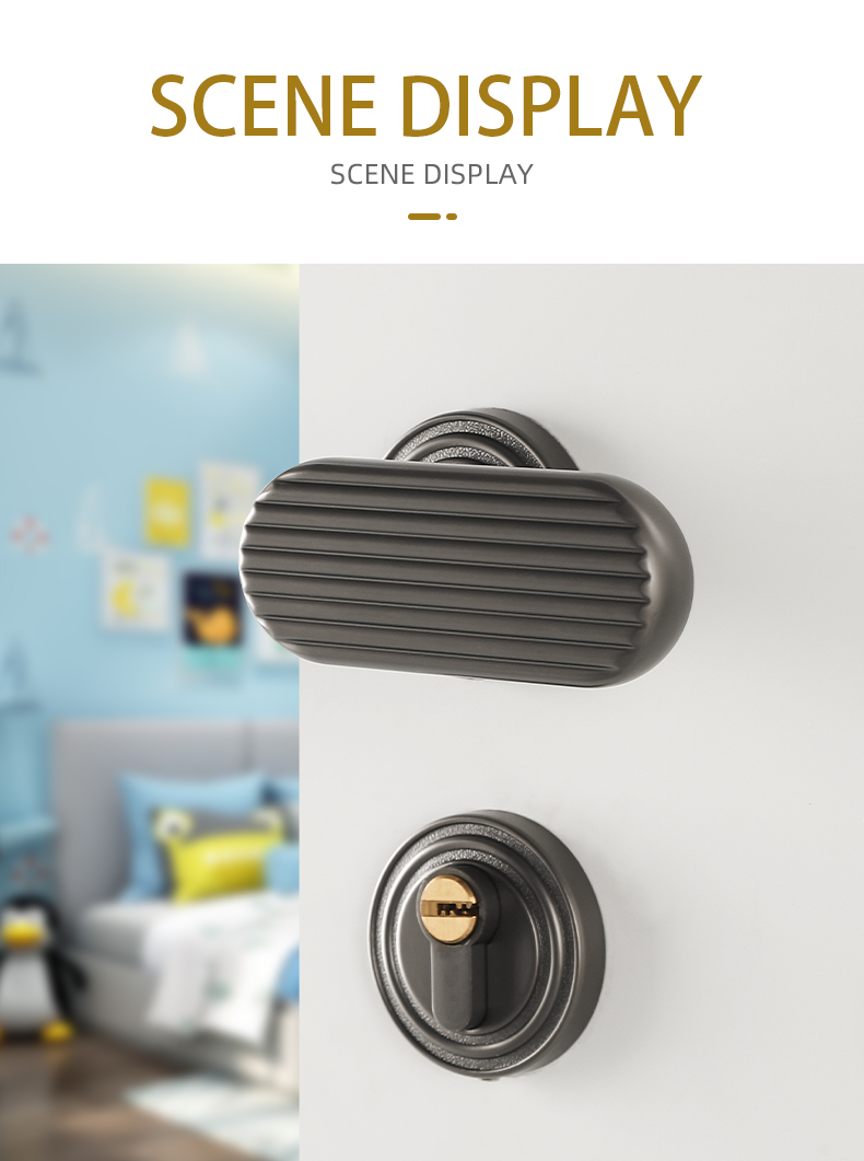 Door Handles Outside and Locks Round Door Handle European Style Interior Locks Handles
