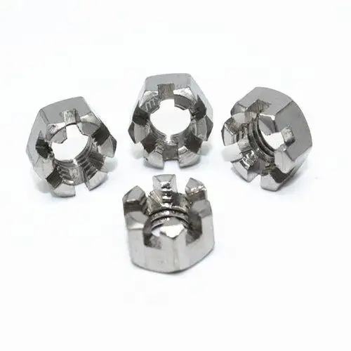 Venta directa de fábrica Tuercas hexagonales ranuradas chapadas en zinc M18x1.5 Cubierta de tuerca de cubo de rueda