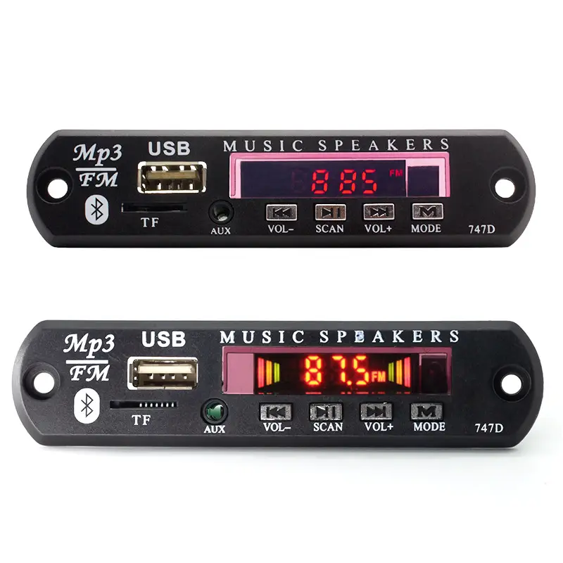 5V 12V kablosuz Bluetooth 5.0 MP3 WMA dekoder kurulu araba ses USB TF FM radyo MP3 Bluetooth çalar