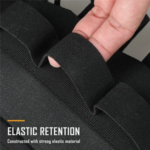 2 adet elastik döngü paneli cırt cırt organizatörler eklemek eki kanca raptiye ile taktik çanta eklemek elastik tutucu - Product Image 5