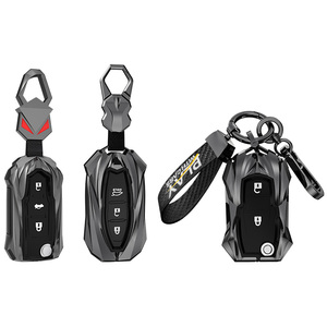 Toptan çinko alaşım deri araba anahtarı durum kapak için MG ZS HS EV MG5 MG6 EZS EHS Roewe RX5 I5 I6 RX3 Keyless anahtarsız aksesuarları - Product Image 1