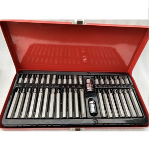 Doğrudan fabrika fiyat S2 CR-V 40 adet demir kutu bit Set el aracı soket ve anahtarı ile sert çanta özelleştirilebilir OEM destek - Product Image 1