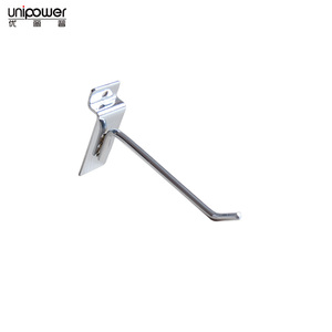 镀铬单钩车库和商店展示钩板条壁钩 - Product Image 4