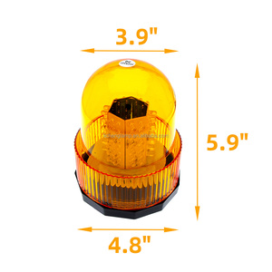 Manyetik LED uyarı ışığı kamyon forklift 12v 24V 10-30v DC yeni acil durum led'i uyarı flaş reflektör - Product Image 4
