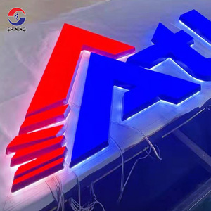 Büyük logo dükkanı büyük tabela dev harfler LED ışık Up mektupları sınırsız ışık mektup işareti tabela logo duvar - Product Image 4