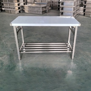 厂家直销折叠桌移动不锈钢工作台厨房户外用移动金属桌 - Product Image 6