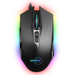 8000DPIプログラミング有線USBライトマジックRGBLedゲーミングマウス (ゲーマー向け) - Product Image 1