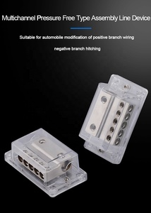 3 Way Power Distribution Block 1x 0 Gauge in 3X <strong>4</strong> Gauge Out Amp <strong>Distributor</strong> Connecting Block for Car Amplifier Audio Splitter - Product Image 6