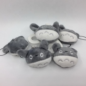 Yeni ucuz Mini anahtarlık oyuncak 5CM küçük <span class=keywords><strong>Totoro</strong></span> kafa peluş ayı süper yumuşak peluş PP pamuk dolum ile hediye fikir