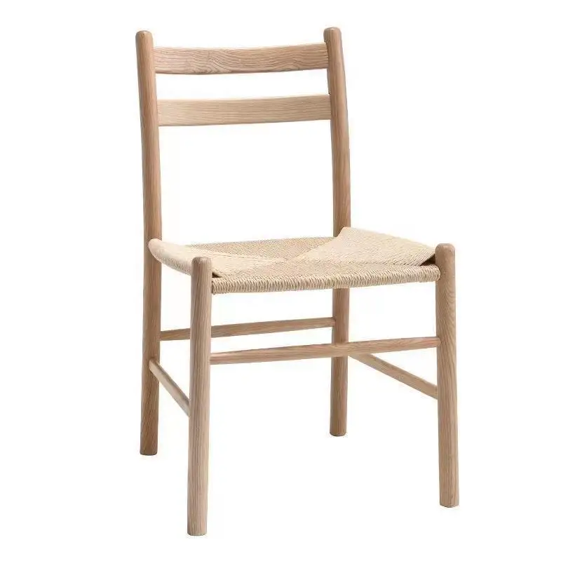 Vente en gros de meubles d'ameublement pour l'hôtellerie chaises de salon en bois massif chaises de salle à manger en tissu à rayures pour hôtel restaurant
