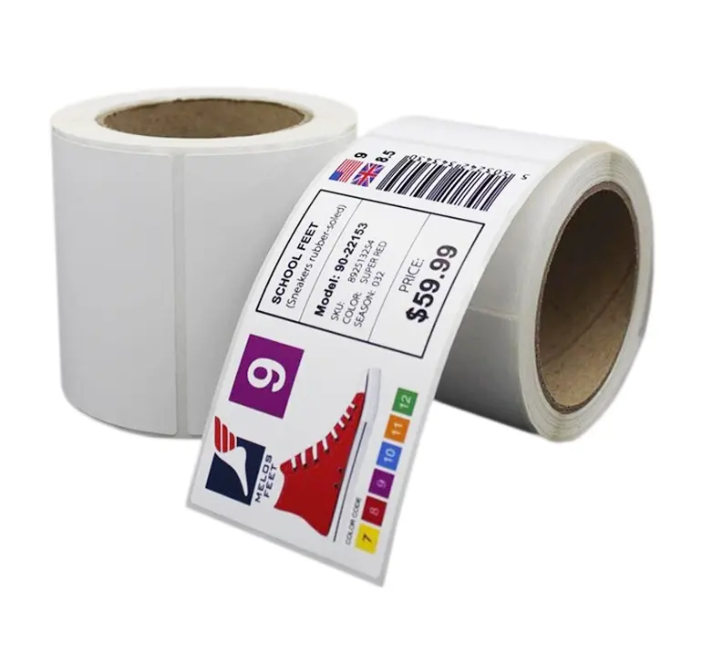 Inkjet Blank Roll Labels Gloss PP Freezer Label Food Packaging Label For Epson TM- C3500