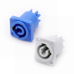 高品质Powercon机箱连接器，250V 20A 3针NAC3MPA-1 NAC3MPB-1 Powercon母插座，用于电源连接