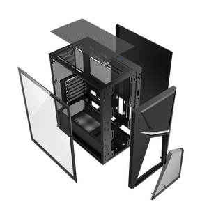 Großhandel Custom Gaming Computer gehäuse ATX Desktop Cabinet Gehärtetes Glas PC Full Tower Gaming Gehäuse Computer gehäuse - Product Image 6