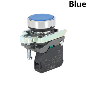 BA31 BA42 interruttore a pulsante in plastica Reset piatto momentaneo XB4 22mm pulsanti rotondi calibro 10A Max. Corrente - Product Image 4
