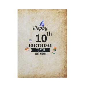 新しいデザインはカスタムデザインを受け入れます18th 30th 60th Birth Greeting 3D Birthday Popup Cards for the Gift with Note Card