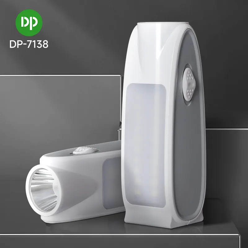 Lampada ricaricabile DP 2 modalità di illuminazione ricarica USB torcia a Led lampada da scrivania laterale luce di emergenza