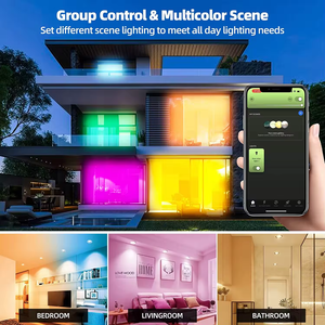 RGB Downlight Trong Nhà Trang Trí Đèn Trần Tuya Rgbcw Downlight 10W 15W 2.5/3.5/4Inch Thông Minh Dẫn Xuống Ánh Sáng - Product Image 5