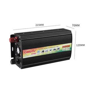 Inversor de potencia de 12/24/48V a 220V, convertidor de potencia con pantalla LED, protección múltiple, inversor de onda sinusoidal modificada, 2000w - Product Image 6