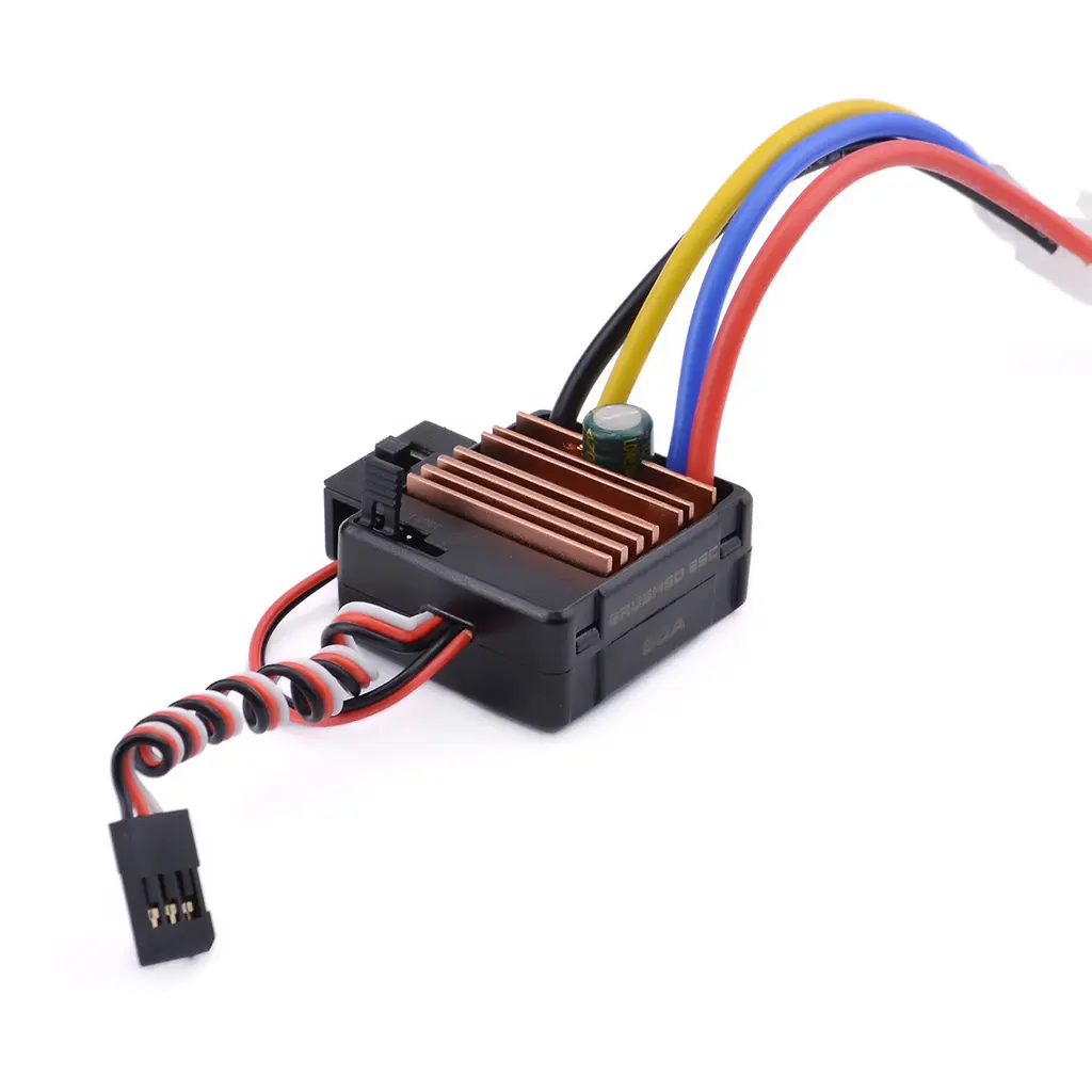 Controlador de velocidad electrónico cepillado ESC, 60A 1060, para coche y camión de control remoto 1/10, Motor 540 550