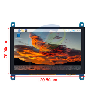Monitor portátil TZT de 5 pulgadas HD MI 800x480 pantalla táctil capacitiva pantalla LCD para Raspberry Pi 4 3B +/ PC/Banana Pi / ESP32