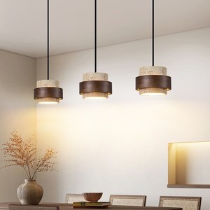 Cổ điển wabi Sabi travertine LED trần đèn Bar khách sạn nhà trang trí treo đèn cho Nhà bếp đảo - Product Image 4