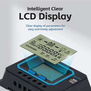 GT Display solare LCD DC a DC PWM solare Charr Controller 12v/24v 40A per litio piombo-acido batteria sistema solare - Product Image 4