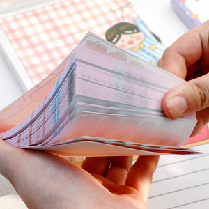 LABON定制可爱卡通生日格斗女孩系列信息记事本全彩印刷备忘录文具 - Product Image 6
