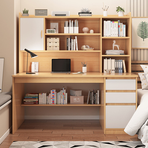 Cheap Children Study Table with Bookshelf Adult Home Office Tables Chairs <strong>Computer</strong> Desk Sets <strong>Customized</strong> Office Furniture Modern - Product Image 2