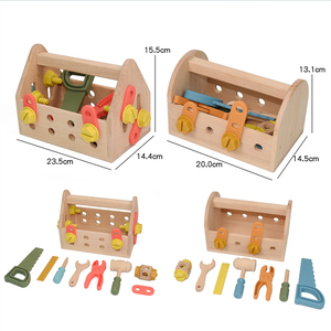 Trẻ Em Bằng Gỗ Công Cụ Thiết Lập Đồ Chơi Học Tập Giáo Dục Xây Dựng Đồ Chơi Bằng Gỗ Toddler Công Cụ Bộ Dụng Cụ Gốc Montessori Đồ Chơi Cho 3-6 Năm - Product Image 2