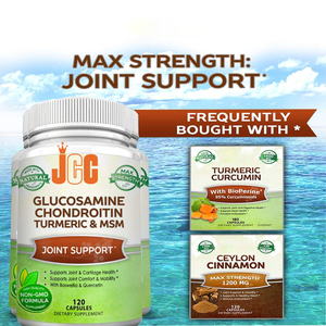 สุขภาพร่วมกัน Glucosamine Chondroitin <span class=keywords><strong>MSM</strong></span> Glucosamine Chondroitin แคปซูลที่มี Tขมิ้น <span class=keywords><strong>Msm</strong></span> สำหรับกระดูก