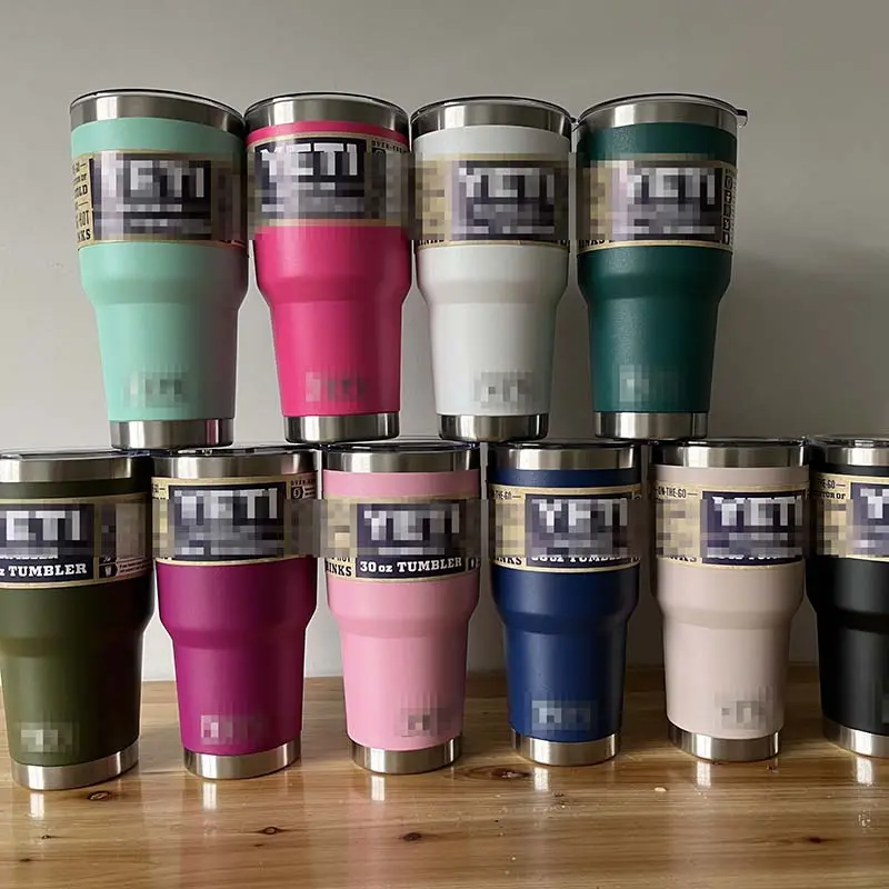 Großhandel Großhandel Yety Yetys individuelles Logo Edelstahl 30 Unzen Reise-Kaffeebecher Tasse Trinkbecher 20 Unzen 30 Unzen mit magnetischem Deckel