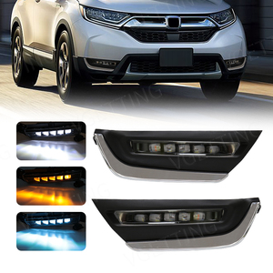 3 renk dönüş sinyali Led yedek gündüz farları DRL sis lambası Honda CRV için HD CR-V 2017 2018 2019 araba aksesuarları - Product Image 1