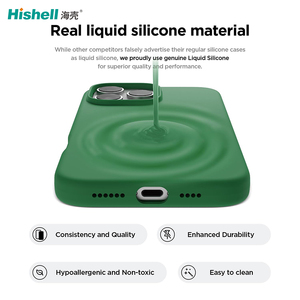 Iphone Apple silikon kılıf özel Logo için sıvı silikon kapak mikrofiber arka kabuk Iphone 16E 15 14 13 12 kılıf - Product Image 6