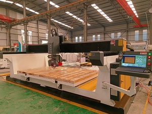 Serra De Ponte Grande e Combinação De Jato De Água <span class=keywords><strong>5</strong></span> Eixos <span class=keywords><strong>Cnc</strong></span> Saw Máquinas De Corte De Ponte De Água Para Máquina De Granito De Mármore De Pedra