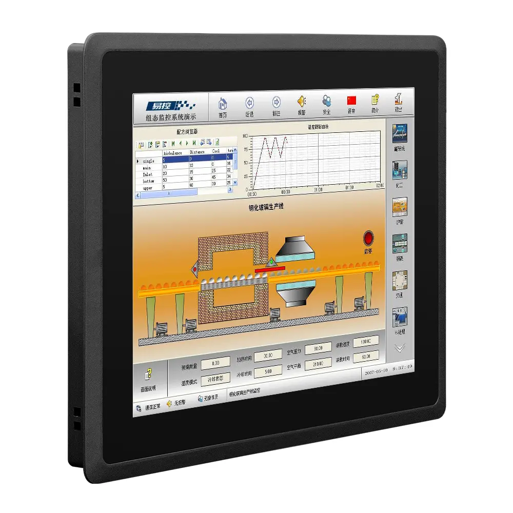 2GB DDR3 32GB SSDip65防水液晶モニターpcapタッチスクリーンAndroid産業用コントロールパネル