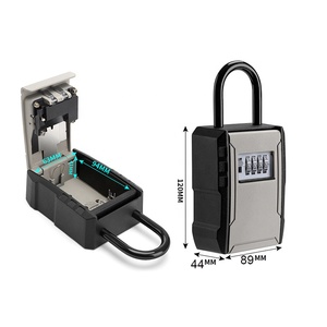 New High-quality Wall Mounted Key Storage <strong>Box</strong> Home Garage 4-digit Password <strong>Lock</strong> <strong>Box</strong> Lockbox - Product Image 2