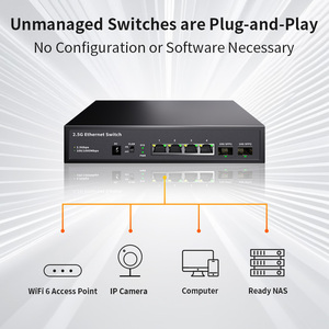 Yönetilmeyen ethernet anahtarı 10g SFP uplink 2 spf VLAN desteği ile 4 port 2.5g ağ anahtarı - Product Image 5