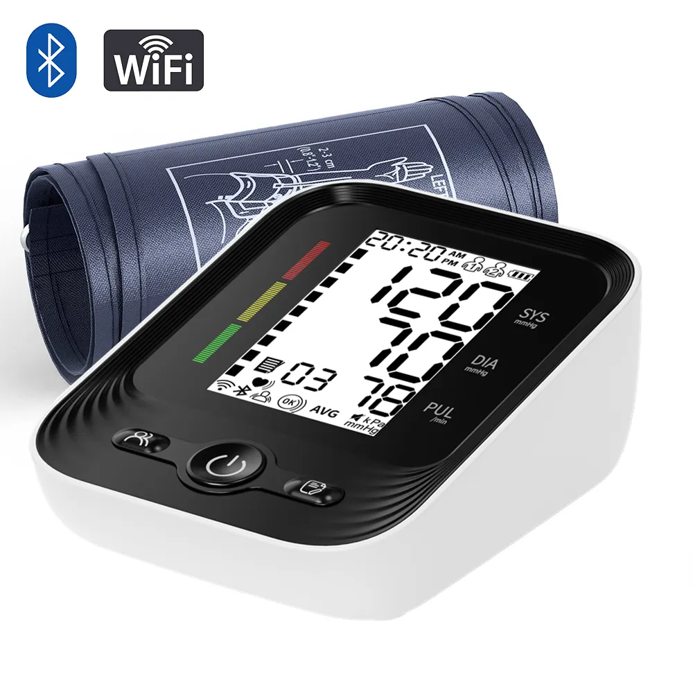 Electronic WIFI Hygiene et Sante BP Monitor Blood Pressure Machine BP Machine Bluetooth Electric Arm Blood Pressure Monitors