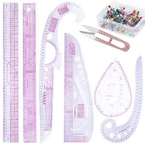 実用的なフレンチカーブカッティング定規テーラークラフト定規セットソーイングカーブ定規 - Product Image 1