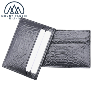 Tarjetero de piel auténtica con diseño de pitón de lujo y logotipo personalizado, tarjetero de piel con diseño de serpiente unisex - Product Image 2