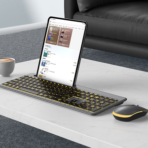 Wireless for <strong>Bluetooth</strong> <strong>Keyboard</strong> &amp; Mouse Combo with Luminous Set &amp; Backlight Multi-<strong>Device</strong> Compatible Portable <strong>Keyboard</strong> - Product Image 3